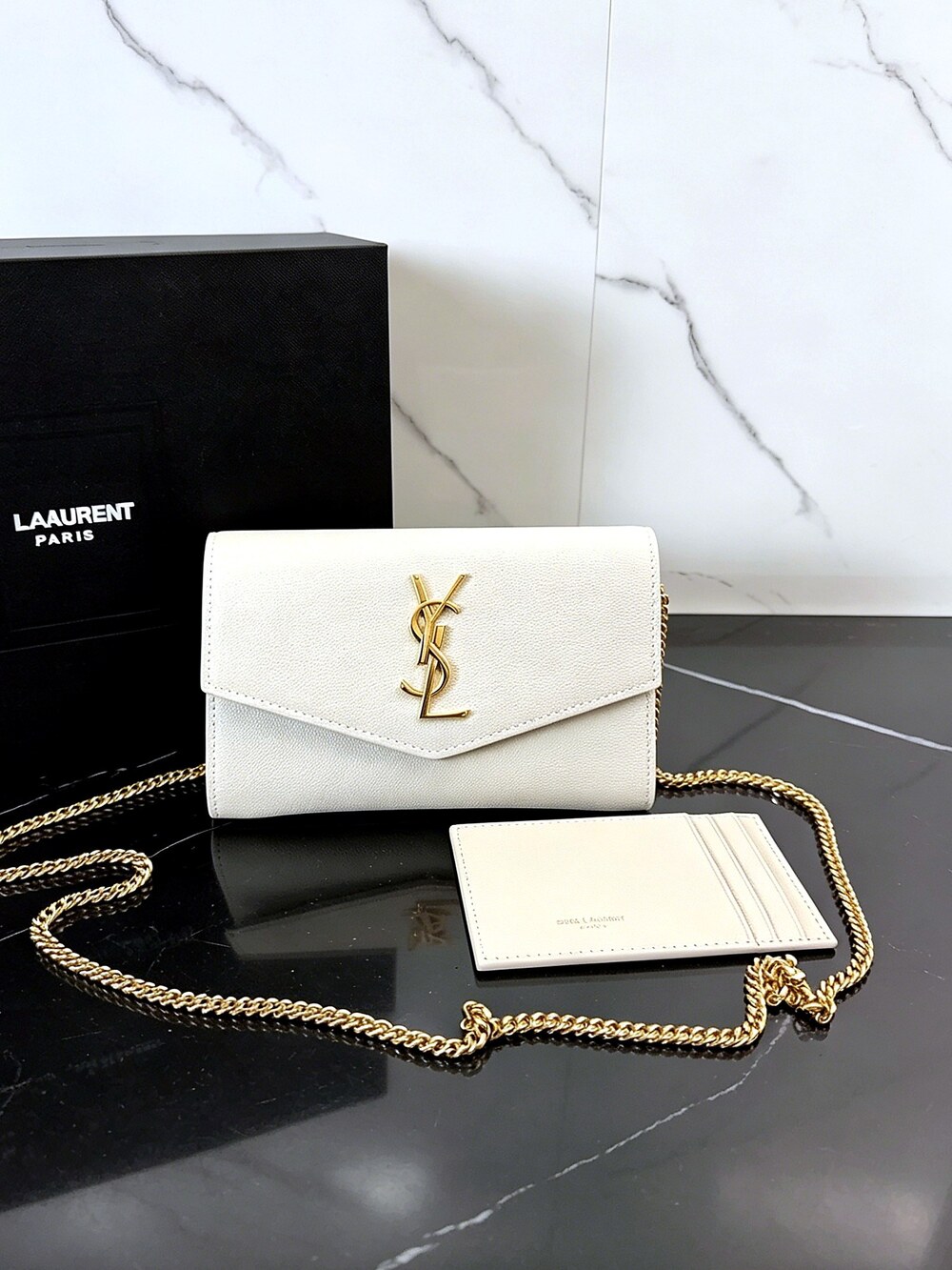Saint Laurent Envelope Chain Wallet